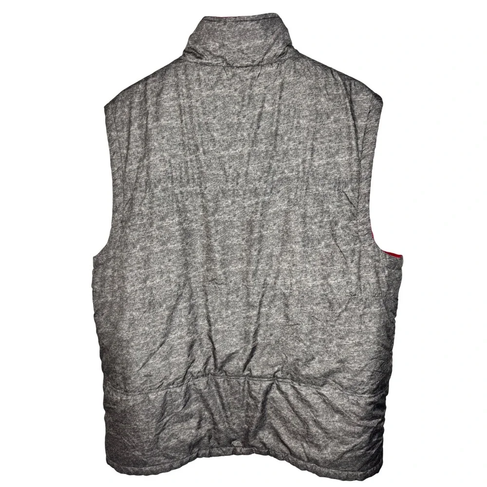 Tampa Bay Buccaneers NFL Reversible Vest Men's Large Red Gray Full Zip Football